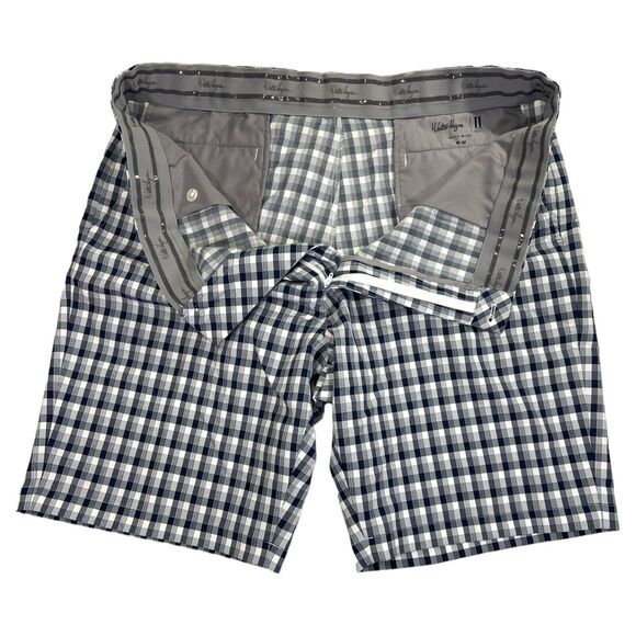 Walter Hagen 11 Majors Navy Plaid Golf Shorts Size 42 - Picture 4 of 10